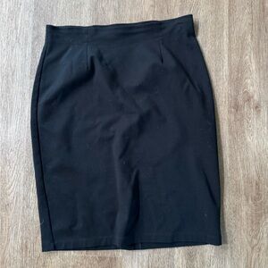 Eileen Fisher Classic Black Pencil Skirt